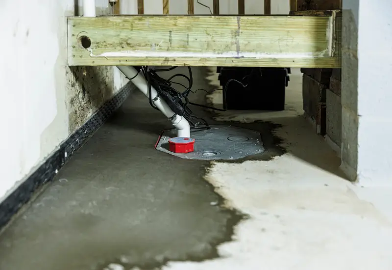 A sump pump in Illinois